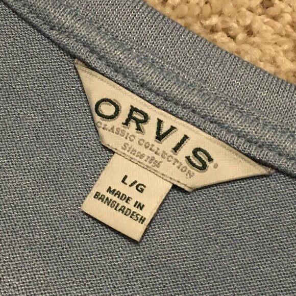 ORVIS Pale Perwinkle Blue Rayon Blend Knit Sleeveless Top - Picture 9 of 14